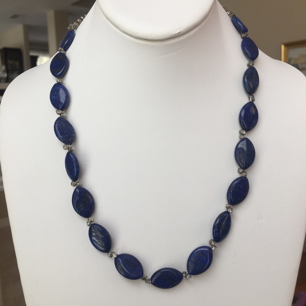 Natural lapis Lazuli bead necklace
